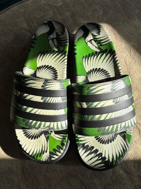 Farm Rio x Adidas Toucan Platform Slides Womens 10